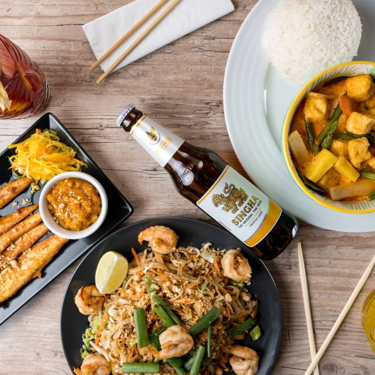 Jídlo z restaurace Singha